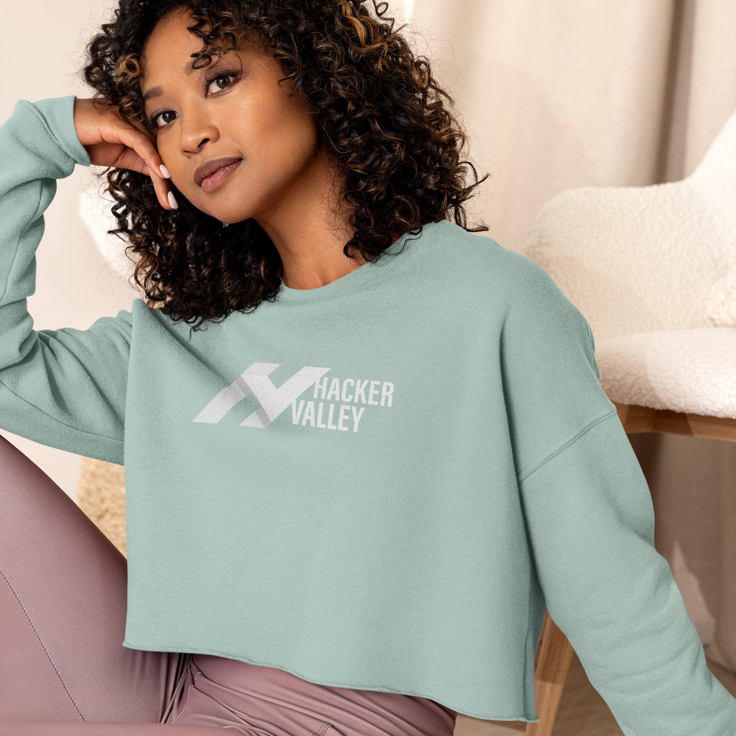 Stealth Mode Crop Sweatshirt